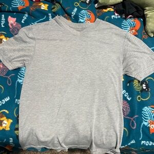 Men’s Gray Basic V-Neck